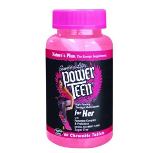 NaturesPlus Power Teen For Her 60 Chewable Tablets