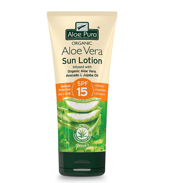Aloe Pura Organic Aloe Vera sun lotion SPF 25