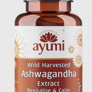 Ayumi Ashwaganda Pure Wild-harvested Withania Somnifera 350mg 60 Vegan Caps