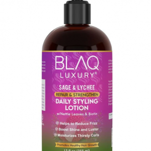 Blaq Luxury Sage & Lychee Exotic Blend Repair & Strengthen Daily Styling Lotion