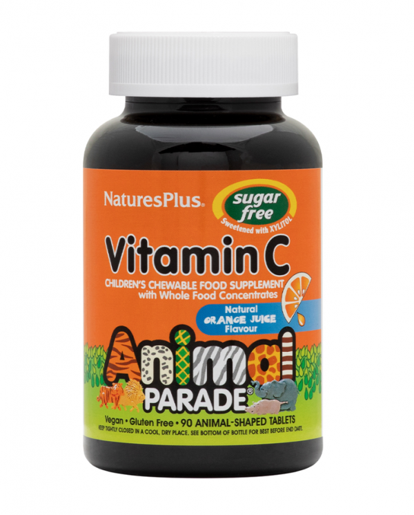 NaturesPlus Animal Parade Vitamin C Chew Tabs Orange Flavoured 90