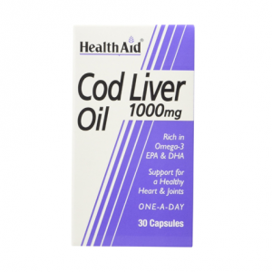 Health Aid Cod Liver Oil 1000mg 30 Caps