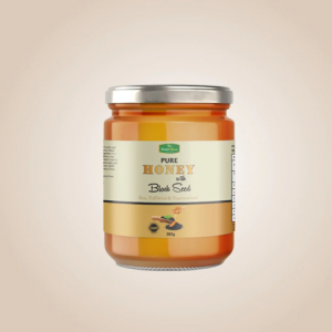 Herbal Choice Pure Honey With Blackseed Oil 385g raw unfiltered unpasteurised
