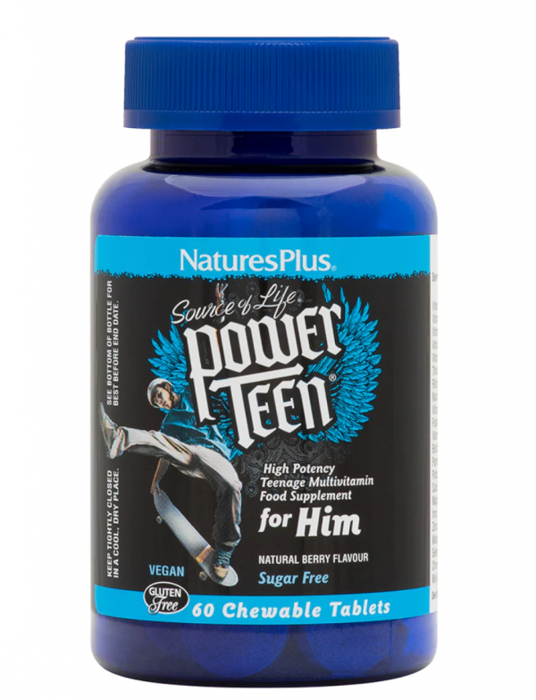NaturesPlus Power Teen 60 Chewable Tablets
