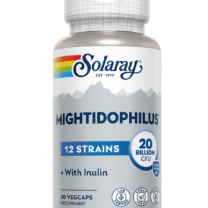 Solaray Mightidophilus 12. Strains 20 Billion CFU. With Inulin 30 Vegcaps