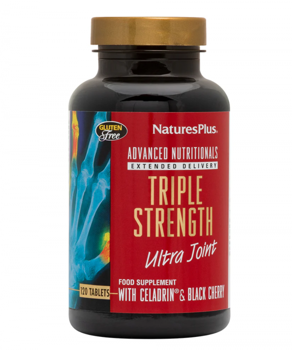 NaturesPlus Triple Strength Ultra Joint (msm) with Celadrin & Black Cherry 120 tabs