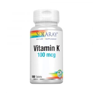 Solaray Vitamin K 100mcg 60 Tablets