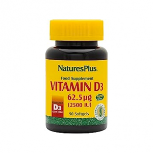 NaturesPlus Vitamin D3 2500iu 62.5ug 90 softgels