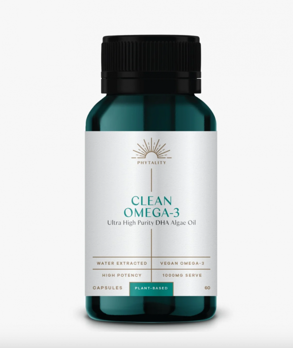 Phytality Clean Omega 3 Ultra High Purity DHA Algae Oil 60 Capsules