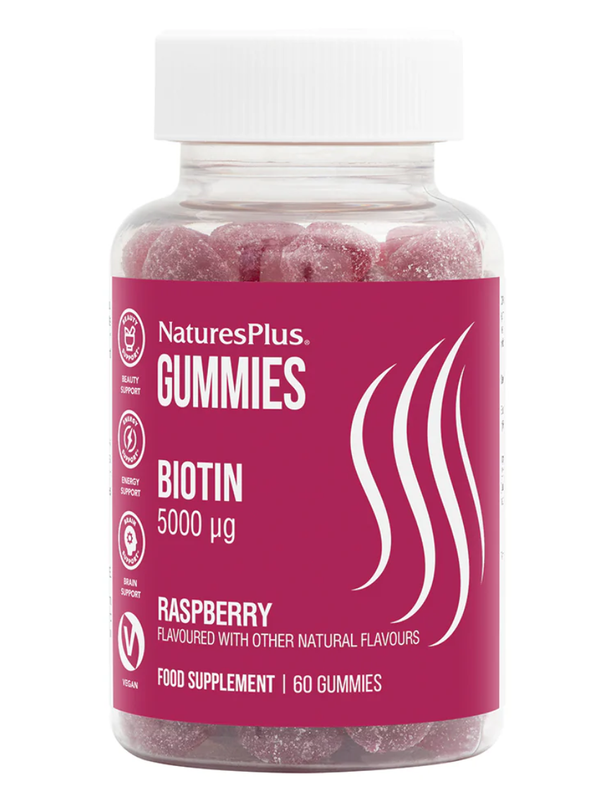 NaturesPlus Gummies Biotin 5000g raspberry