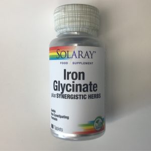 Solaray Iron Glycinate Plus Synergistic Herbs 60 Tablets