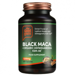 The Good Guru Black maca + organic Ashwagandha 90 capsules