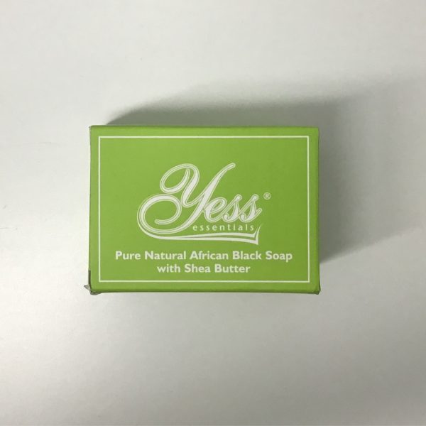Yess Pure Natural African Black Soap with Shea Butter 200g
