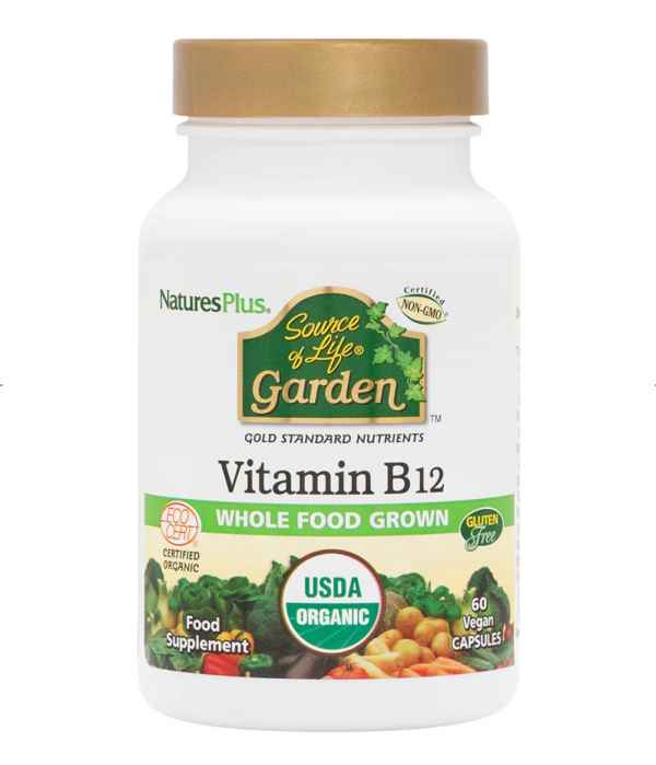 NaturesPlus Source of Life Garden Vitamin B12 60 vegan capsu