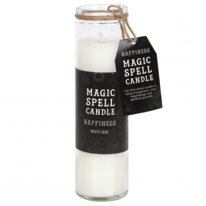 White Sage Happiness Spell Tube Candle