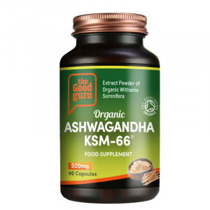 The Good Guru Organic Ashwagandha KSM-66 500mg 90 Capsules