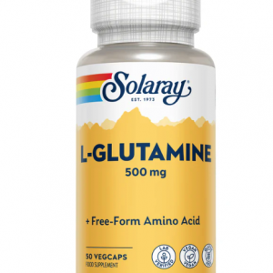 Solaray L-Glutamine 500mg 50 Vegan Capsules
