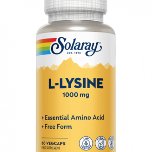 Solaray L-Lysine 100mg 60 Vegan Capsules