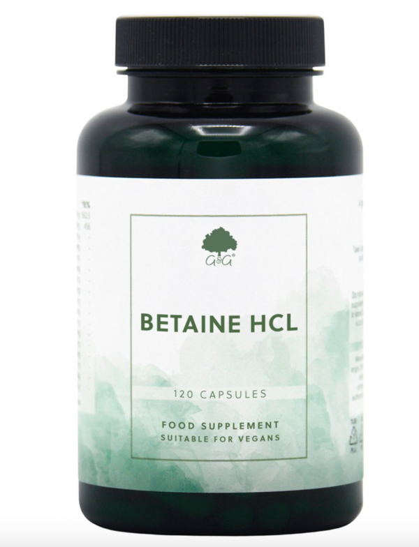 G & G BETAINE HCL 120 Vegan Capsules