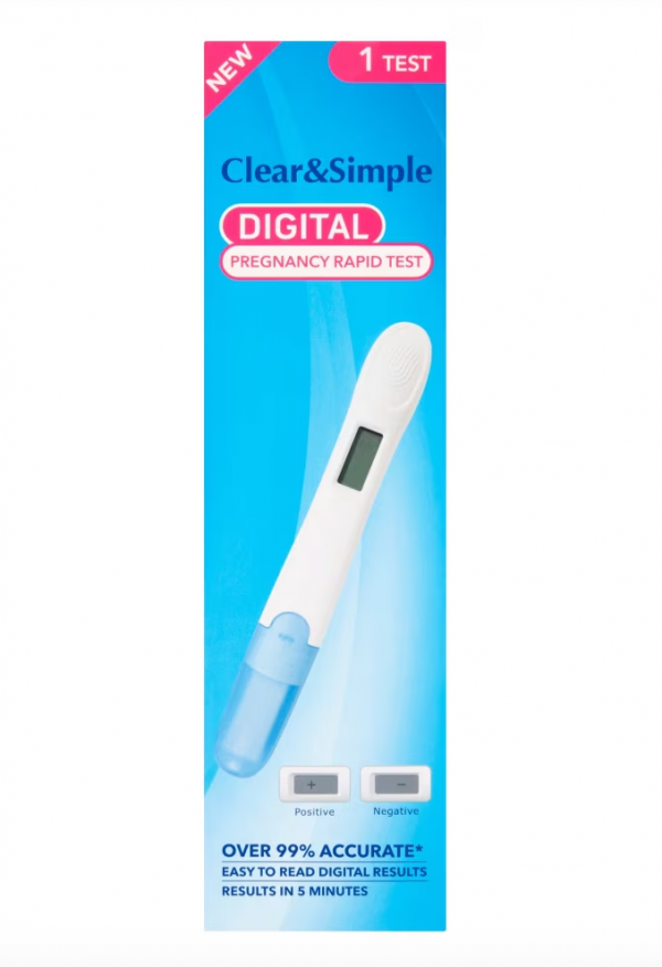 Clear & Simple Digital Pregnancy Rapid test