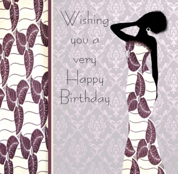 NN476 Nia 2 Nsaa Nefateri Black Birthday cards for women