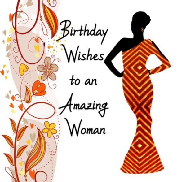 NN 593 Amazing Woman Nsaa Nefateri Black Birthday Cards for women