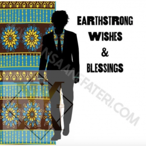 NN861 Earthstrong Blessings Black Birthday cards for Men