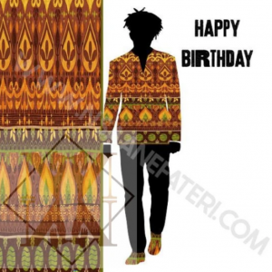 NN862 Earth King Birthday Black Birthday card for Men