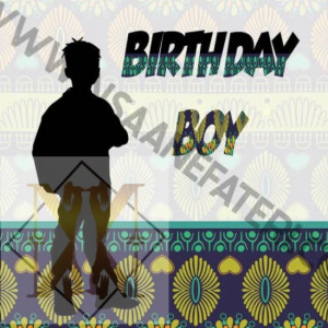 NN867 Super Duper Prince Black Birthday card for boys