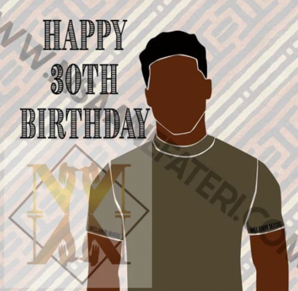 NN875 Kool Thirty Black Birthday cards for Men