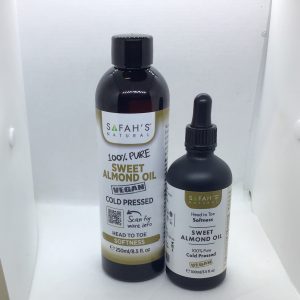 Safah’s 100% Pure Natural Sweet Almond Oil Vegan Cold Pressed