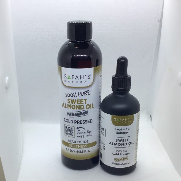 Safah’s 100% Pure Natural Sweet Almond Oil Vegan Cold Pressed
