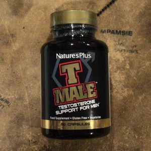 NaturesPlus T Male Testosterone Booster for Men 60 Capsules