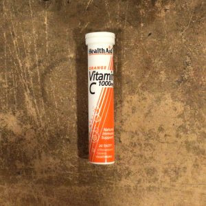 Health Aid Orange Flavour Vit C (1000mg) Effervescent Tablets