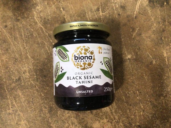 Biona Organic Black Sesame Tahini Unsalted 250g