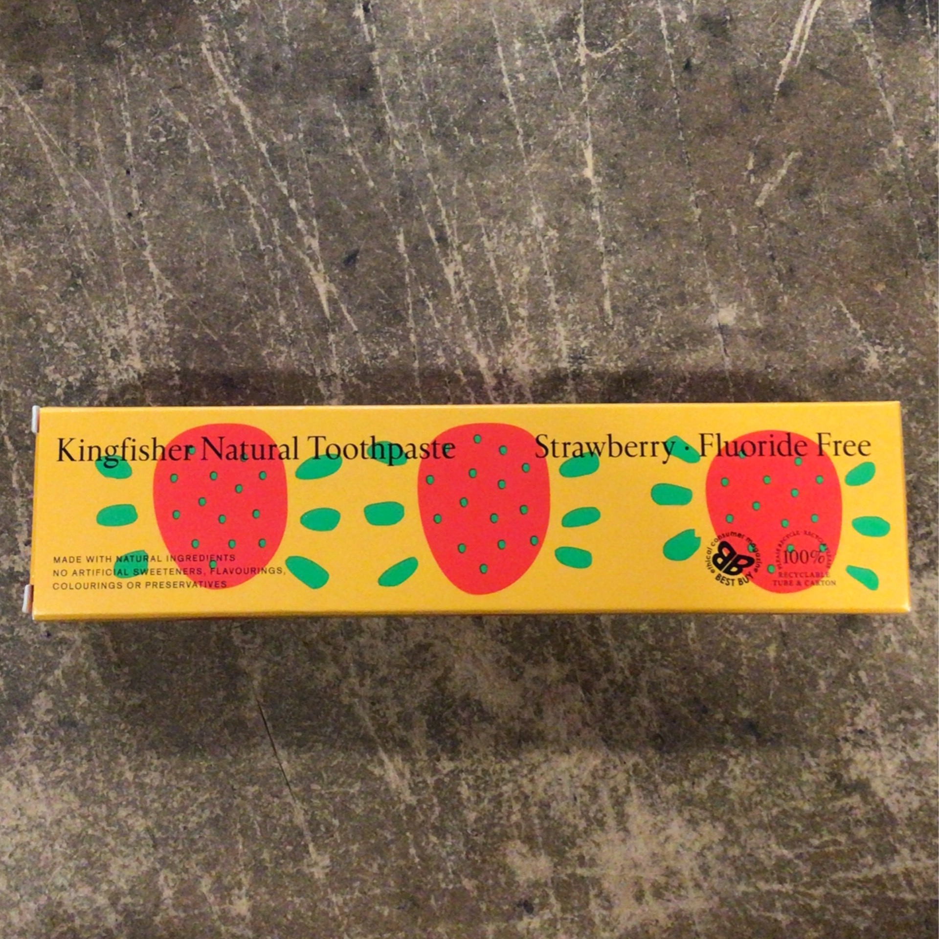 Kingfisher Natural Strawberry Fluoride-Free Children’s Toothpaste 100ml