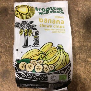 Tropical Wholefoods Organic Banana Chewy Chips 150g