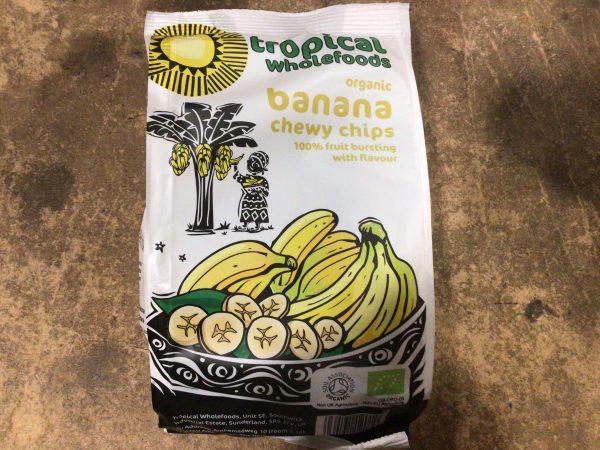 Tropical Wholefoods Organic Banana Chewy Chips 150g