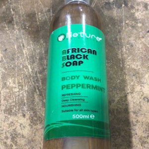 Neture African Black Soap Body Wash Peppermint 500ml
