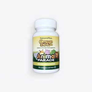 NaturesPlus Animal Parade Omega 3/6/9 Junior 90 Lemon Flavoured Chewable Softgels