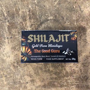 The Good Guru Shilajit, Ashwagandha, Black Musli, Turmeric & Gokshura Resin Gold 20g