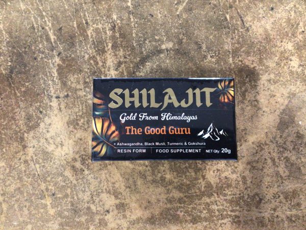 The Good Guru Shilajit, Ashwagandha, Black Musli, Turmeric & Gokshura Resin Gold 20g