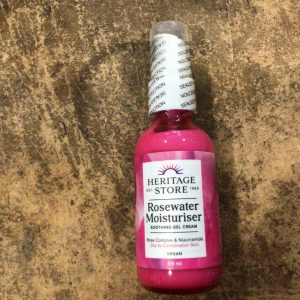 Heritage Store Rosewater Moisturiser soothing gel cream vegan 59ml