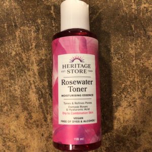 Heritage Store Rosewater Toner Moisturizing Essence vegan alcohol-free 118ml