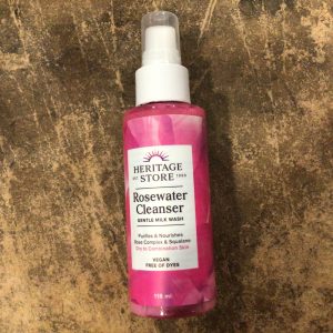 Heritage Store Rosewater Cleanser Gentle Vegan Milk Wash 118ml