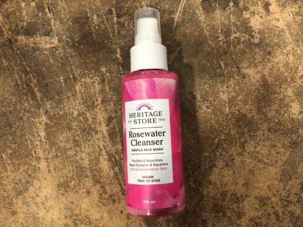 Heritage Store Rosewater Cleanser Gentle Vegan Milk Wash 118ml