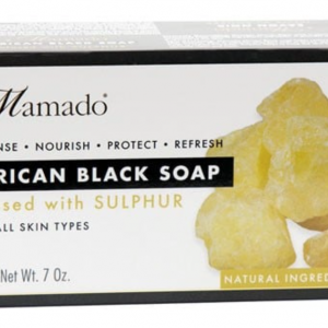 Mamado African Black Soap Infused With Sulphur